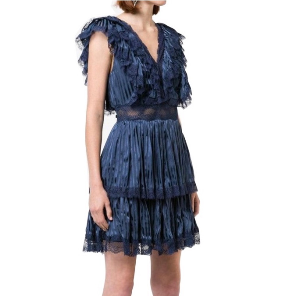 Alice + Olivia | Lanora Ruffle Cocktail Dress
